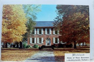 Kentucky Ky East Bardstown Wickland Three Governors Home Postcard Old Vintage Pc