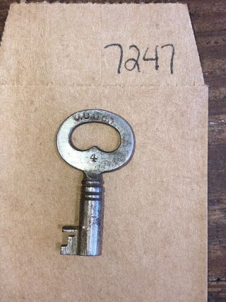 Corbin Antique Steamer Trunk Key 4 Antique Chest Oem - 7247