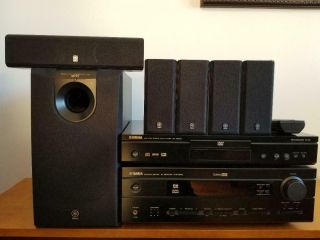 Vintage Yamaha Home Theater System Model Htr - 5630 Receiver,  Plus Dvd & Speakers