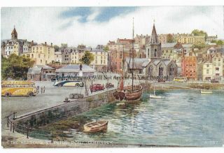 Guernsey St Peter Port The Harbour Vintage Postcard 3.  3