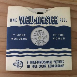 View Master Reel 9046 Weeki Wachee Spring Of The Mermaids Florida Vintage Sawyer