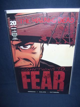 Walking Dead 100 3rd Print First Negan Image Comics With Bag And Board