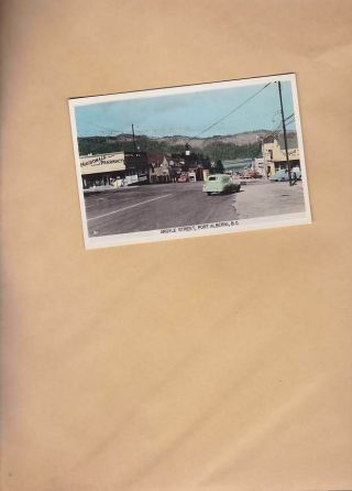 Vintage Argyle Street Port Alberni B.  C.  R.  P.  P.  C.  Post Card.