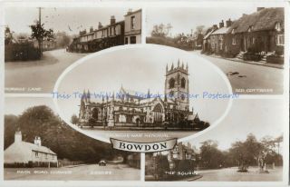Cheshire Multiview Of Bowdon Real Photo Vintage Postcard 30.  7
