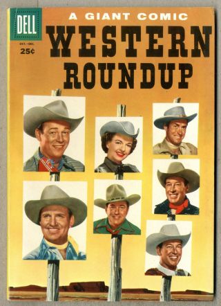 Dell Giant Western Roundup 12 Vg,  4.  5 1955