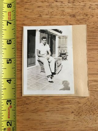 Vintage 1920’s Snapshot Photos Photograph Handsome Man Gay Interest Summer