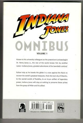 Indiana Jones Omnibus Vol.  1 (2008) VF - VF/NM 1st Print 2