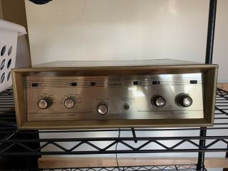 Vintage 1950s Paco Sa - 40 Integrated Stereo Tube Amplifier Pre For Restoration