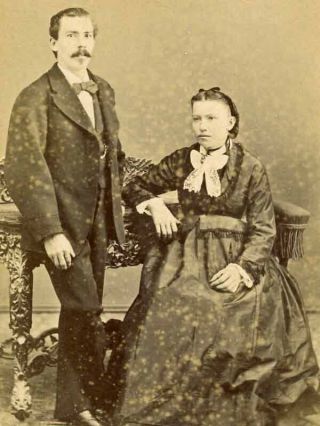 1870s Cdv Well To Do Couple By D Arno Of Alexandria Egypt