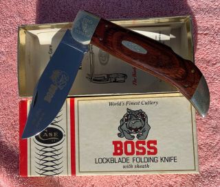 Vintage 1981 Case Xx P172l Ssp Boss Folding Knife 9 Dot Peerless Eagle