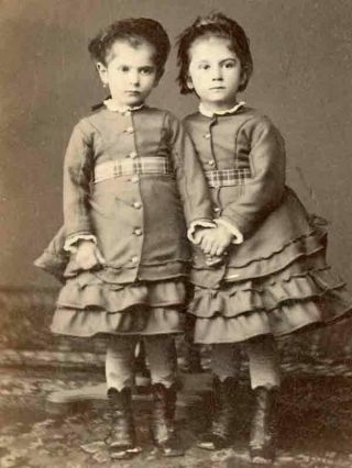 1870s Cdv Possibly Young Twins By Abdullah Brothers Of Constantinople