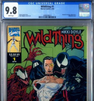 Primo: Wildthing 1 Nm/mt 9.  8 Cgc Venom Carnage Highest Census Marvel Comics