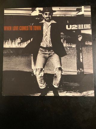 U2 When Love Comes To Town With B.  B.  King 12is 411 Island 45 Rpm Maxi Single 1989