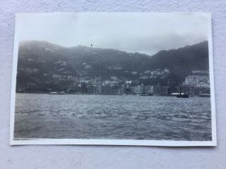 Small Photo (1929 - 32) Hong Kong From The Harbour,  Notes On The Back