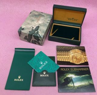 Rolex Submariner Vintage Watch Box Case Booklet Cade Case 68.  00.  2 B4510
