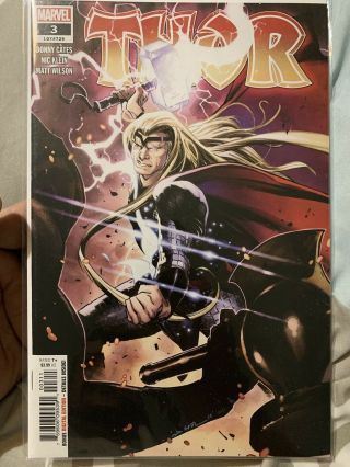 Thor 3 (2020) First Print Main Cover Cates Marvel Comics