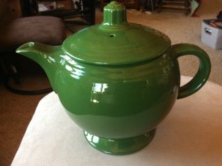 Rare Vintage Mid Century Hlc Fiesta Fiestaware Dark Green Medium Sized Tea Pot