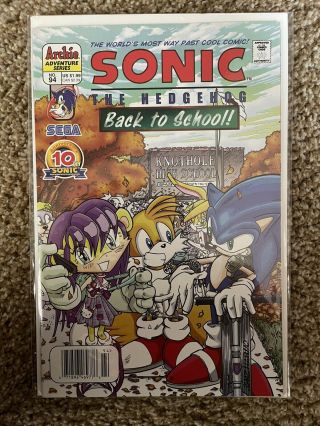 Sonic The Hedgehog 94 Back To School (archie) Newsstand Comic