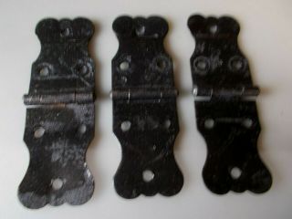 Antique Steamer Trunk Parts (3) Offset Hinges 4 X 1 1/4