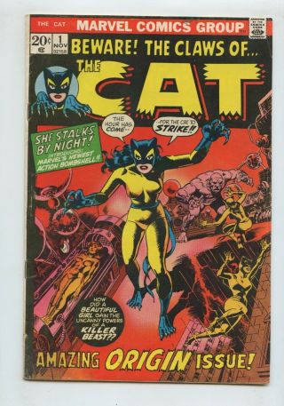 Beware The Cat 1 (1972) 1st Appearance And Origin Gd/vg