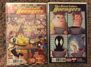 Great Lakes Avengers 1 2 3 4 5 6 7 (complete Series,  Flatman,  Big Bertha) 2016