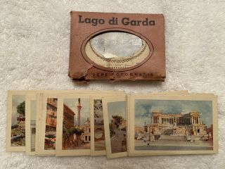 43 Miniature Photos—lake Garda,  Rome—1920s,  30s—extremely Rare—gotta C