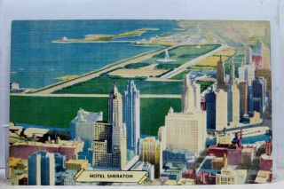 Illinois Il Chicago Hotel Sheraton Hallmark Hospitality Postcard Old Vintage Pc