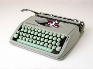 Vintage 1964 Hermes Rocket Portable Typewriter Mcm Russian Cyrillic