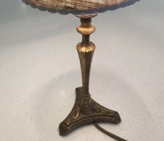 Antique Vintage French Brass Table Lamp Pretty Brass French Bedside Lamp
