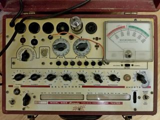 Vintage Hickok Model 600a Micromho Dynamic Mutual Conductance Radio Tube Tester