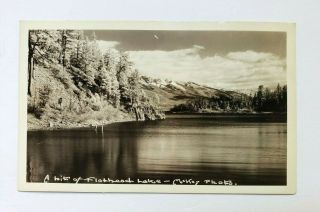 Vintage Rppc A Bit Of Flathead Lake Montana Real Photo