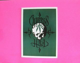 Cypress Hill Vintage Postcard Uk Import Hemp Leaf Marijuana Skull