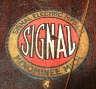 Vintage Signal Electric Mfg.  Co.  Morse Code Telegraph Key/ham Radio