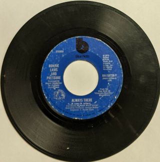Ronnie Laws And Pressure - Always There 7 " 45 Blue Note Jazz Funk 1976