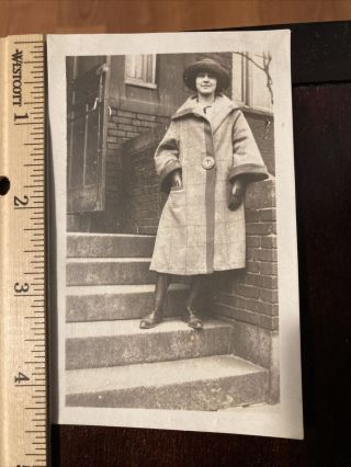 Vintage 1920’s Snapshot Photo Photograph Woman Fashion Flapper