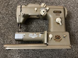 Vintage Pfaff 332 Sewing Machine Germany Made With Accessories