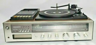 Vintage Magnavox R474 Am/fm/8 Track/cassette/turntable Compact Combo Stereo