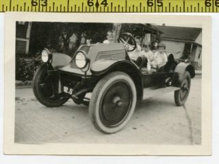 Vintage 1921 Car & Auto Photo / Antique Renault Convertible Stolen By Fairies