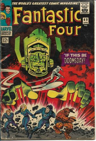 Fantastic Four 49 1966 Second Galactus,  Silver Surfer Stan Lee And Jack Kirby