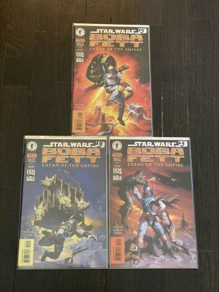 Star Wars Boba Fett Enemy Of The Empire 1 2 3 Dark Horse Comics Combined Ship