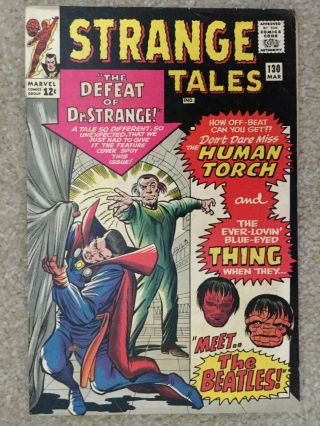Strange Tales 130,  Fn,  Human Torch And Thing,  Defeat Of Dr.  Strange