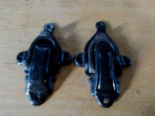 Antique Steamer Trunk Parts (2) 1 Metal Clasps
