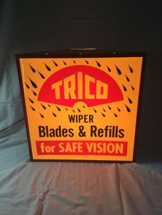 Vintage Trico Wiper Blade Lighted Metal Sign -,  - Americana Auto
