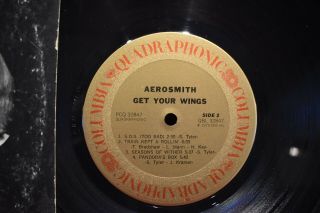 Aerosmith ' Get Your Wings ' LP QUAD 2