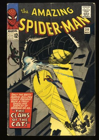 Spider - Man 30 Vg/fn 5.  0 But Missing Coupon