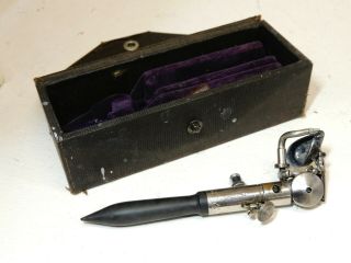 Antique Vtg 1910 - 1920s Paasche Model Ab Airbrush With Case & Parts