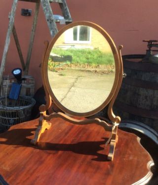 Antique Mirror.  Dressing Table Mirror.  Toilet Swing Mirror.  Freestanding.  V25