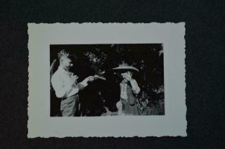 Vintage Photo Hands Up Boys W/ Toy Guns Cowboy Pistol Bandit Hold Up 963052