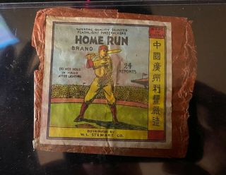 Vintage Home Run Brand Firecracker Label