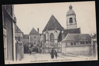 Antique Vintage Postcard Nogent - Le - Rotrou - Carrefour Saint - Laurent -